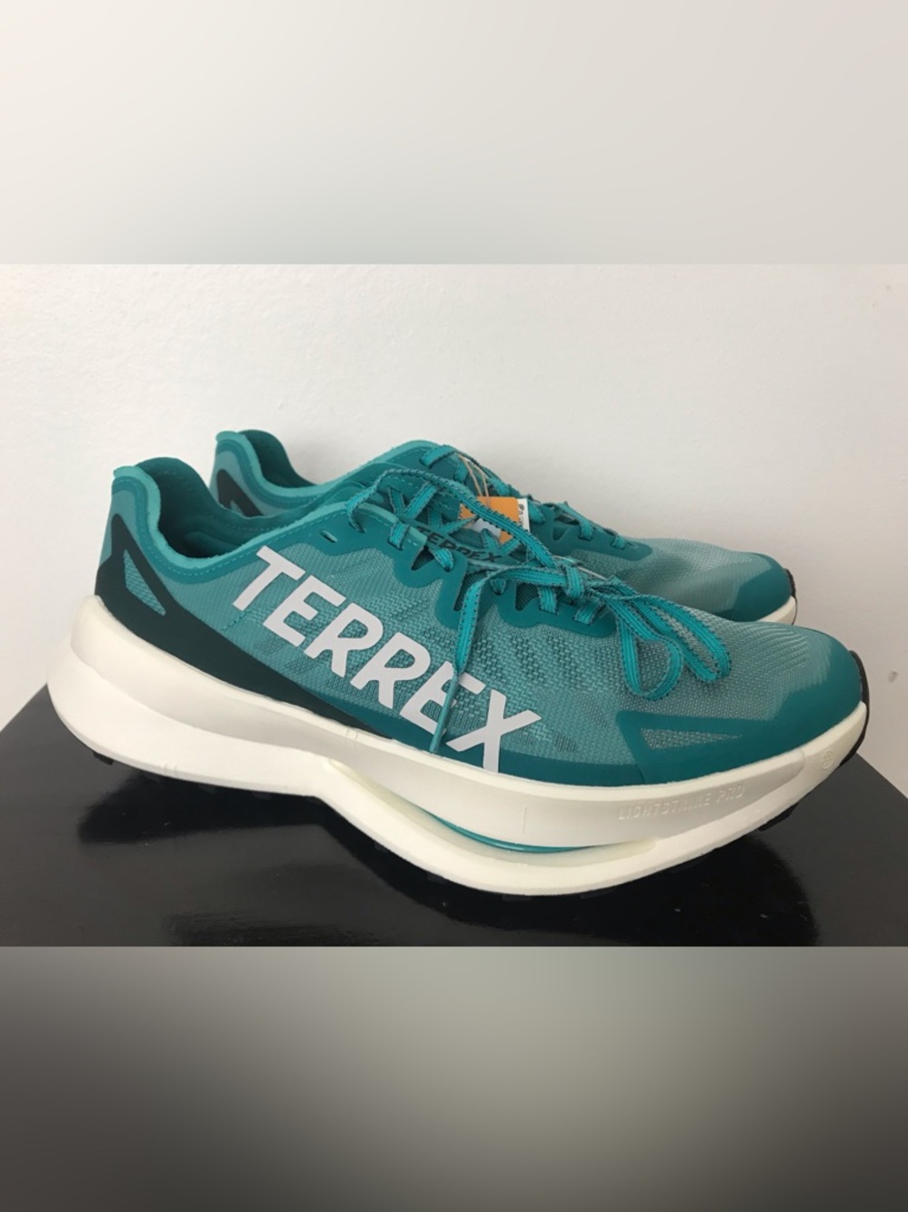 Size 11 Mens Adidas Terrex Agravic Speed Ultra Trail Running Shoes Teal JR5238